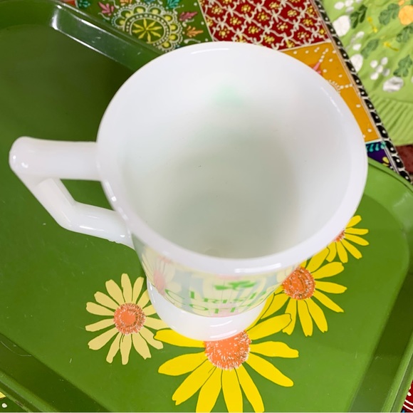 Milk Glass Irish Coffee Mug - Picture 4 of 7